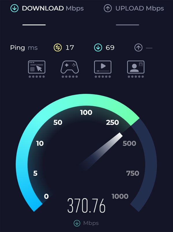 Speedtest website