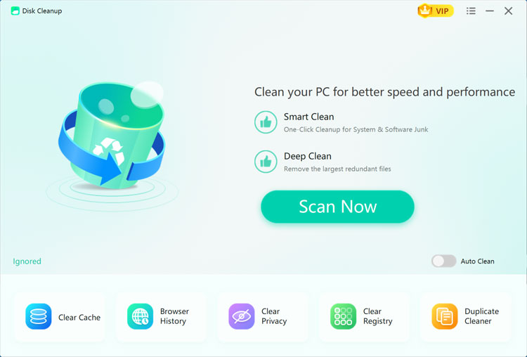 WMaster Disk Cleanup Tool