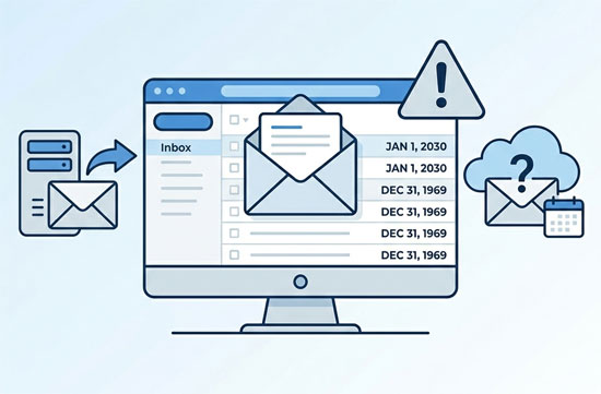 Errors after migrating email