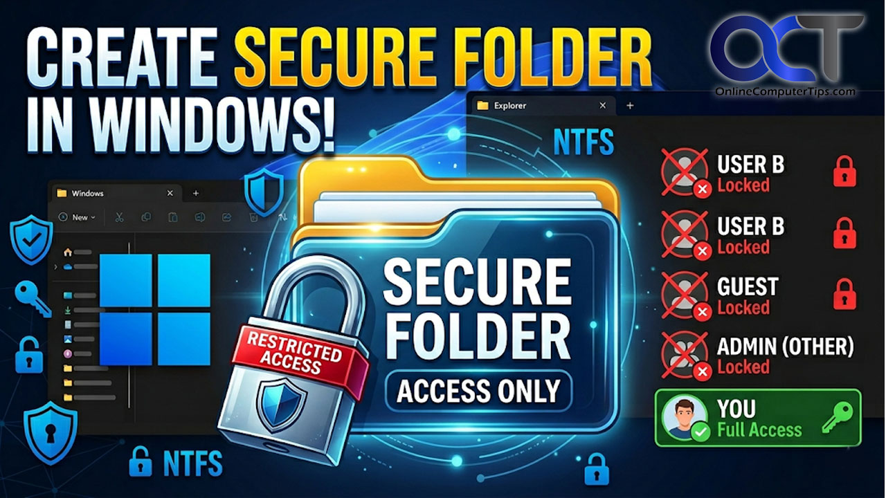 How to Secure a Folder in Windows (NTFS Permissions) - Online Computer Tips