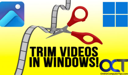 Trim videos in Windows
