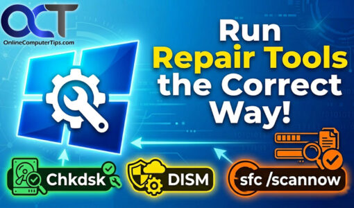 CHKDSK vs. DISM vs. SFC for Windows repair