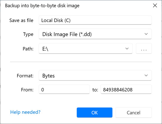 Disk Drill backup settings