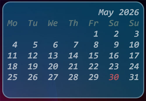 Calendar Live Overlay custom view