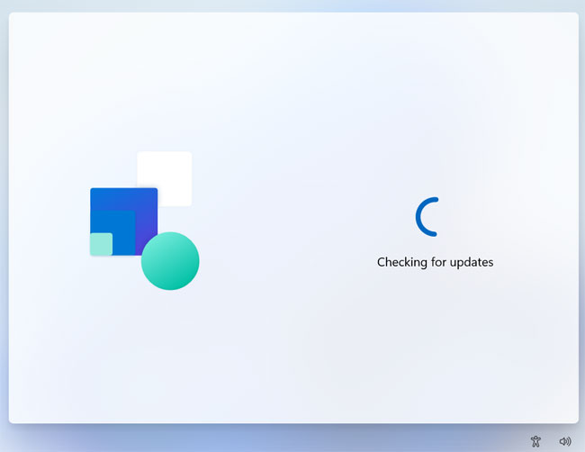 Windows installation checking for updates
