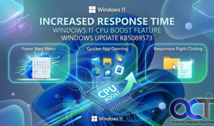 The new Windows 11 CPU Boost feature KB5089573