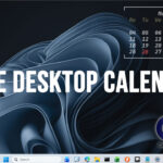 Add calendar to Windows desktop
