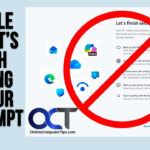 Disable the Let's Finish Setting Up Your PC