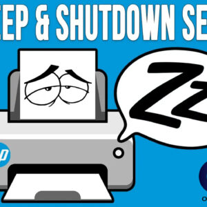 Change HP printer sleep and shutdown settings