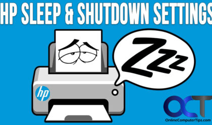 Change HP printer sleep and shutdown settings