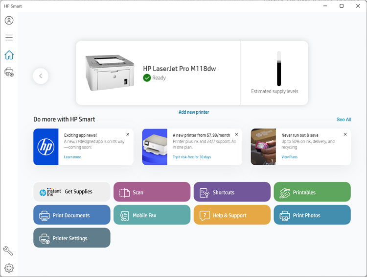 HP Smart app