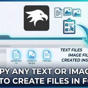 Paste text and images as files with Windhawk