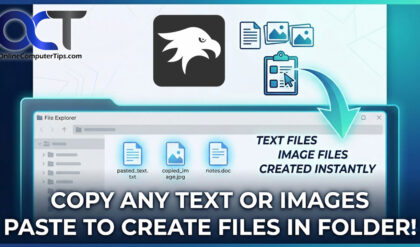 Paste text and images as files with Windhawk