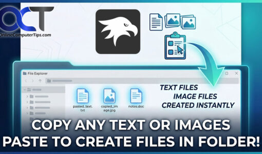 Paste text and images as files with Windhawk