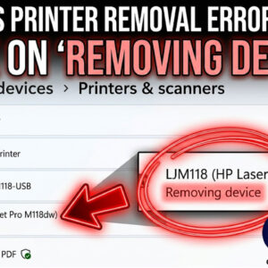 Printer Stuck on "Removing Device"