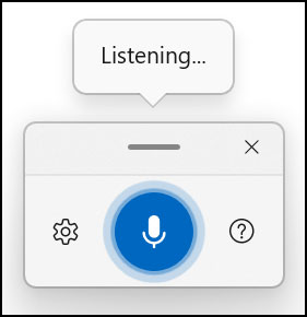 Speech to text listening