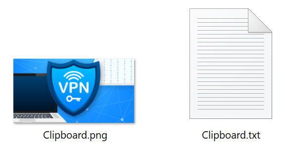 PNG and TXT files