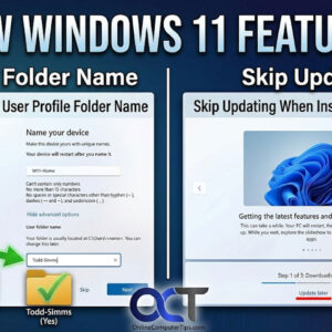 New Windows 11 installation features