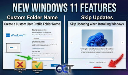 New Windows 11 installation features