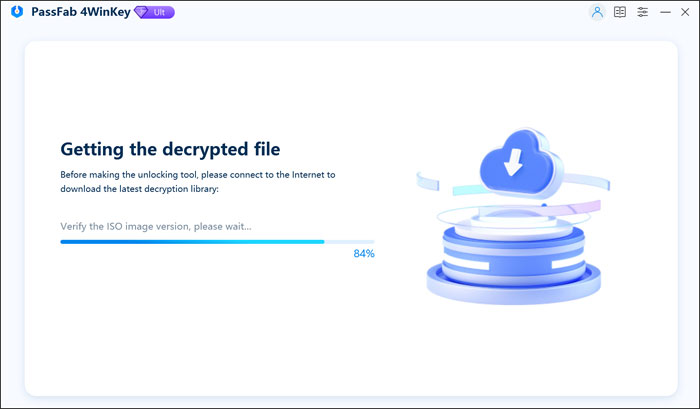 ISO file being downloaded
