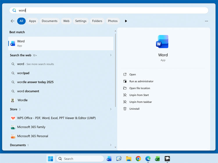 Customized Windows search box width