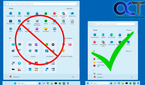 Customize the Windows 11 Start Menu