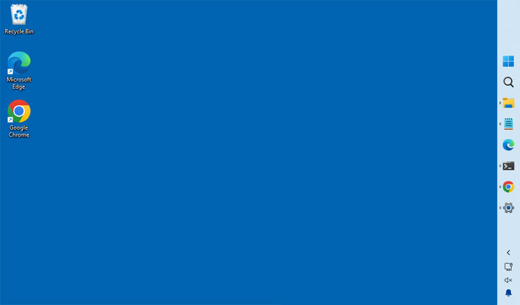 Windows 11 taskbar on the right
