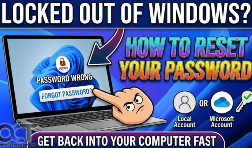 Reset the password for a locked out user account