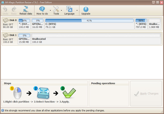 IM-Magic app interface