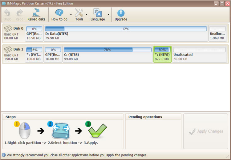 IM-Magic Partition Resizer