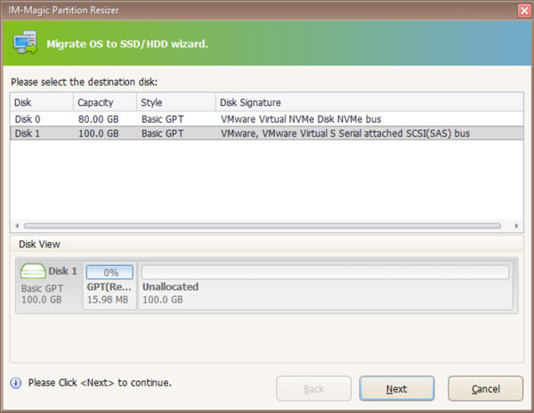 IM-Magic Migrate OS Wizard 