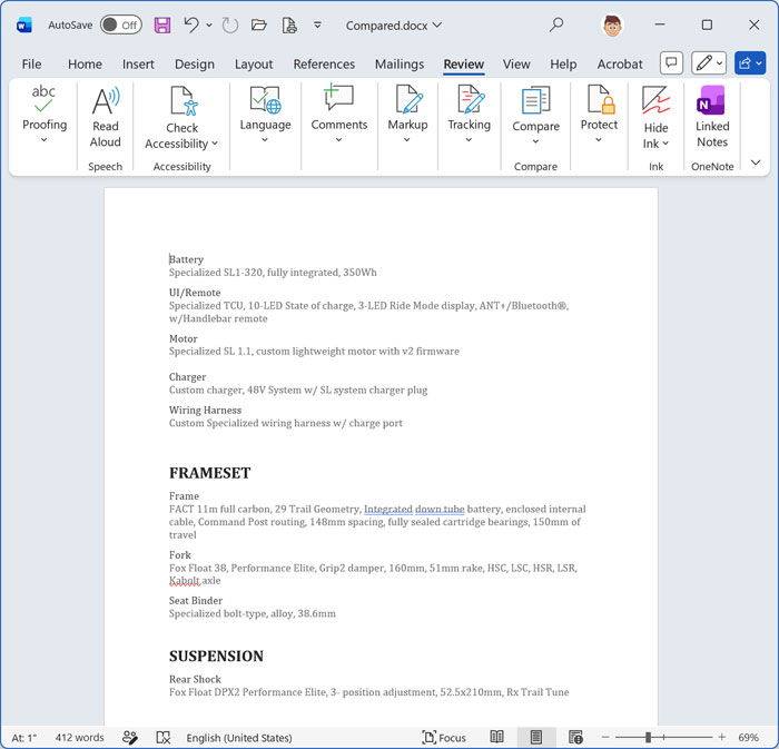 Microsoft Word document