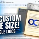 Configure a custom page size in Google Docs