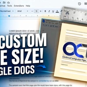 Configure a custom page size in Google Docs
