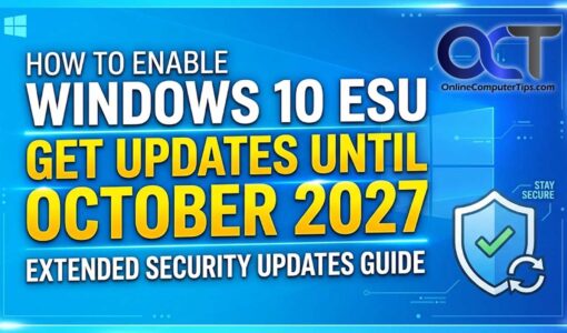 Enable and Enroll in the Windows 10 Extended Security Updates program