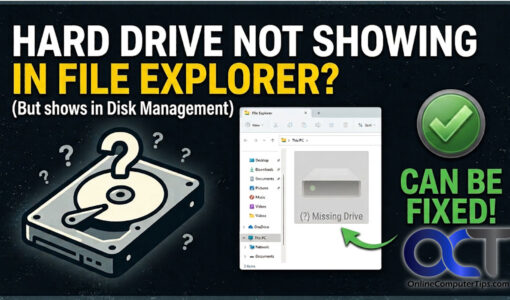 How to Unhide Hidden Hard Drives in File Explorer