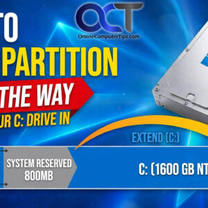 Extend Your Hard Drive When There is a Partition in the Way