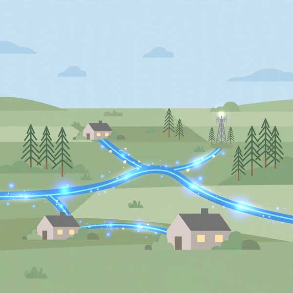 Fiber optic internet in rural areas