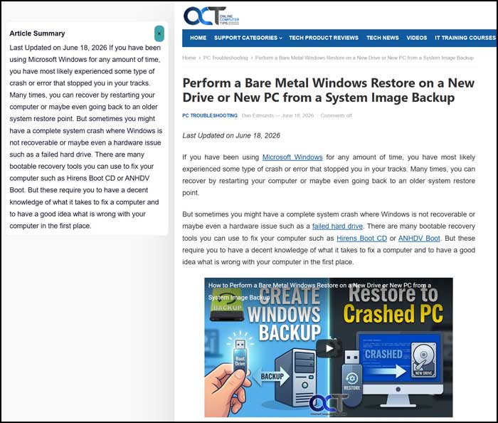 Edge Remix webpage summary