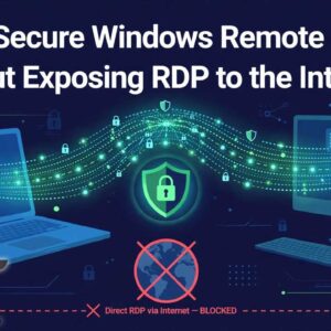 How to Secure Windows Remote Desktop Without Exposing RDP to the Internet?